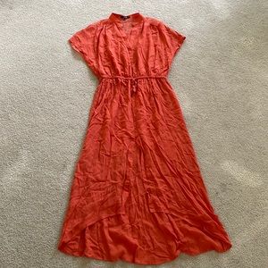 Funktional Silk Orange midi dress